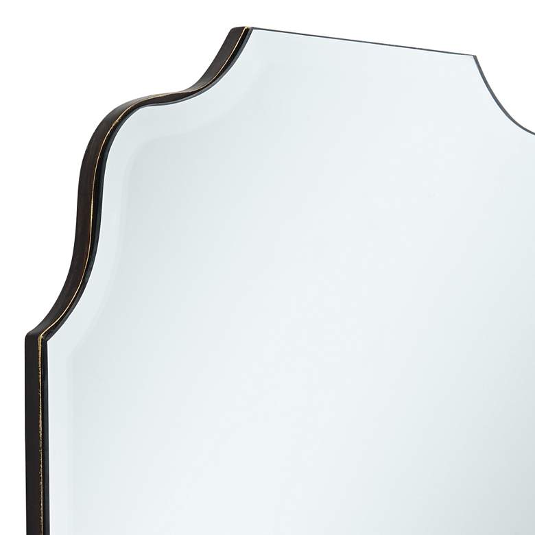 Image 4 Vita Oval Wave Edge 23 1/2 inch x 36 inch Frameless Wall Mirror more views