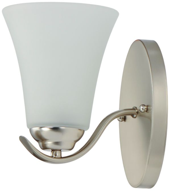 Image 3 Vital 1-Light Wall Sconce Satin Nickel more views