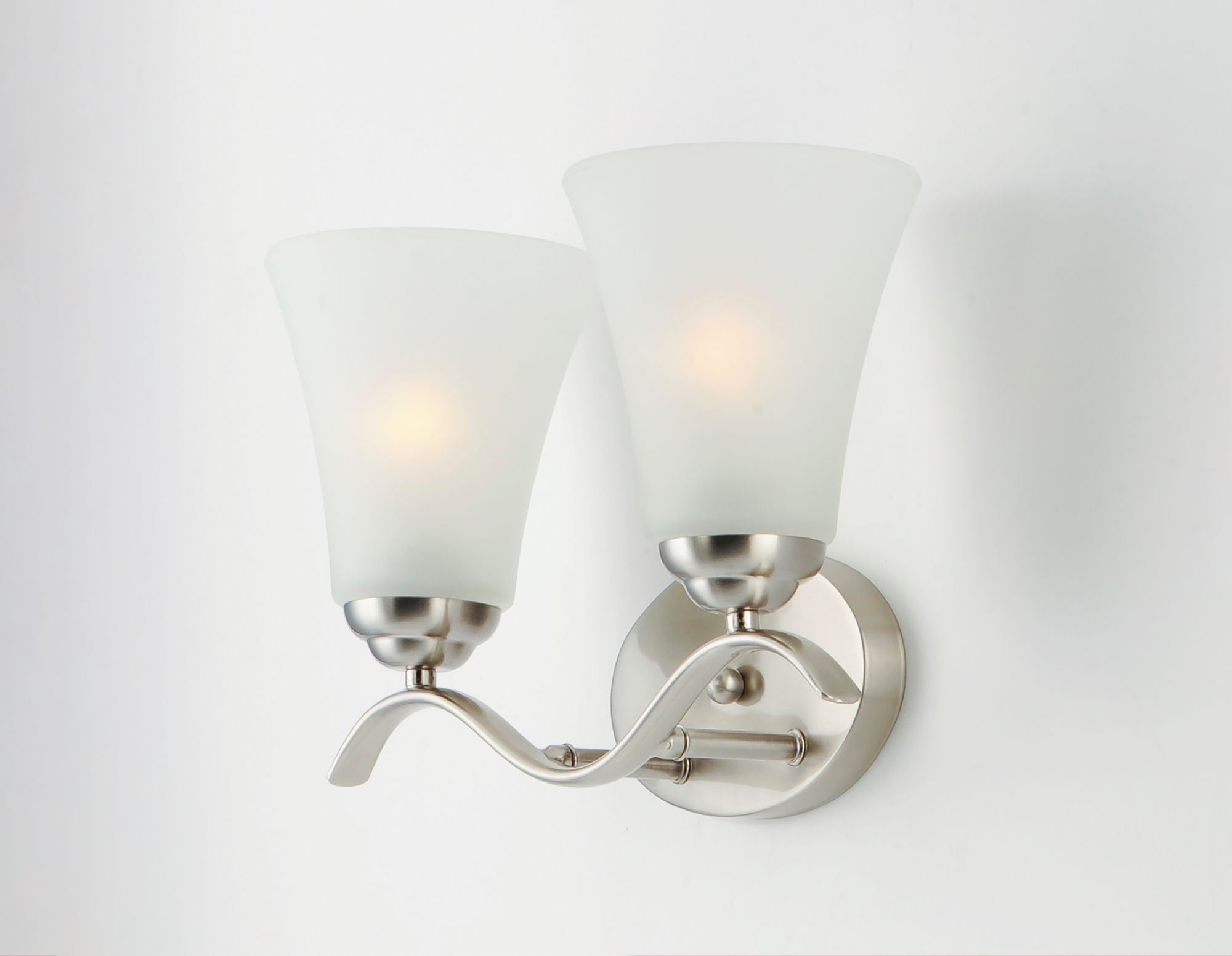 Image 2 Vital 2-Light 14.5" Wide Satin Nickel Vanity Light more views