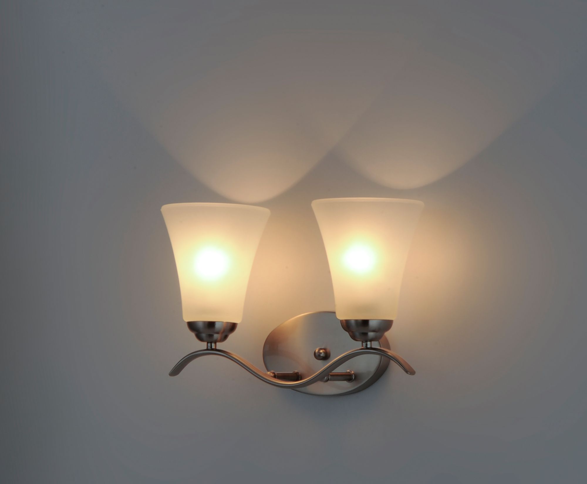 Image 3 Vital 2-Light 14.5" Wide Satin Nickel Vanity Light more views