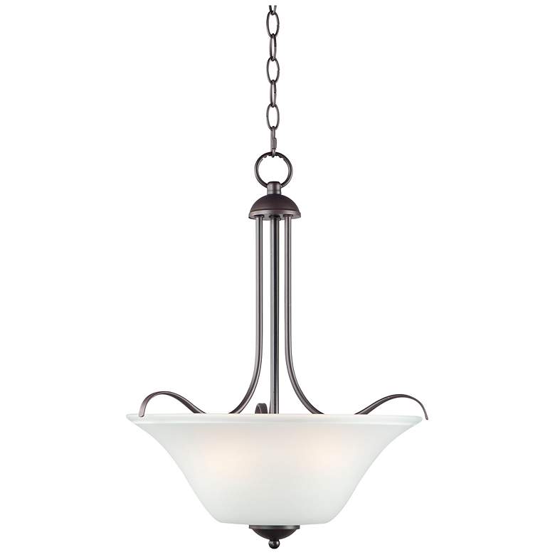 Image 2 Vital 3-Light 16.5" Wide Oil Rubbed Bronze Pendant Light