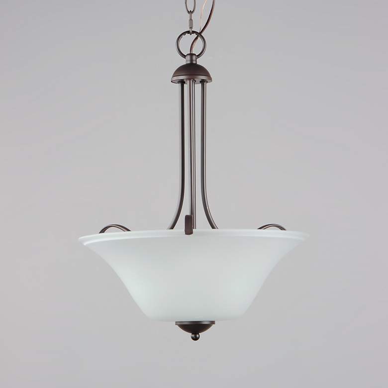 Image 3 Vital 3-Light 16.5" Wide Oil Rubbed Bronze Pendant Light more views