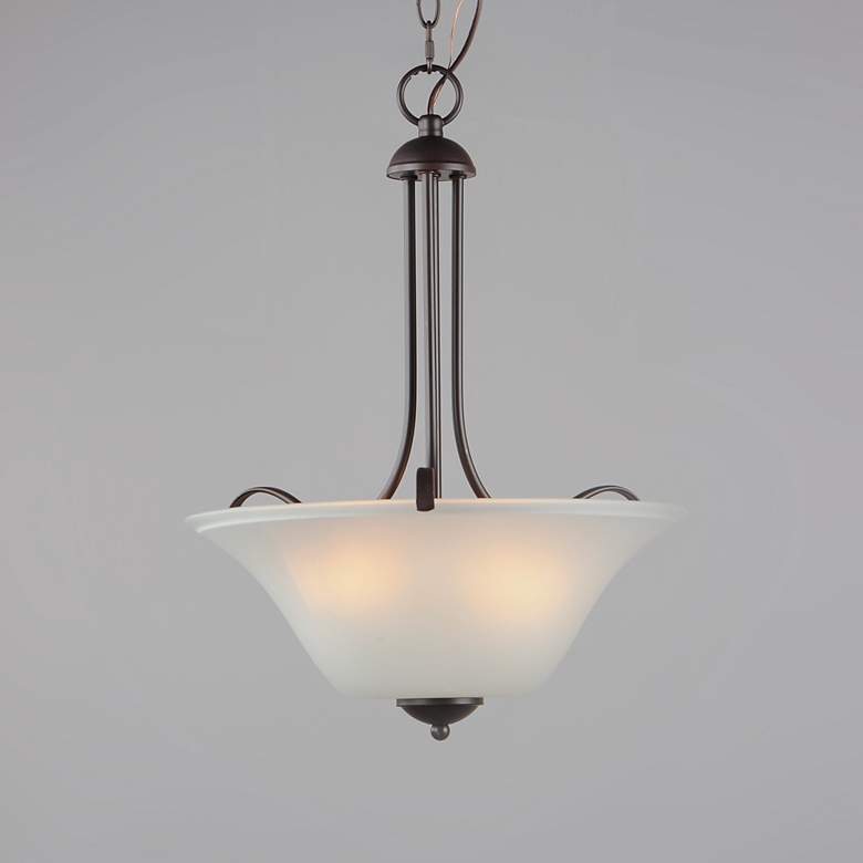 Image 4 Vital 3-Light 16.5" Wide Oil Rubbed Bronze Pendant Light more views