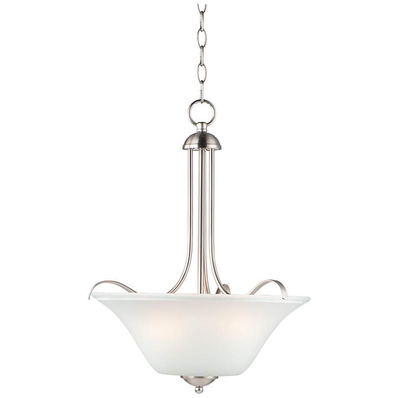 Image 1 Vital 3-Light 16.5" Wide Satin Nickel Pendant Light