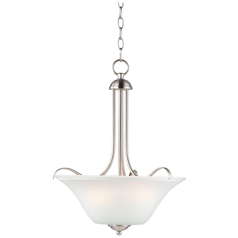 Image 1 Vital 3-Light 16.5 inch Wide Satin Nickel Pendant Light