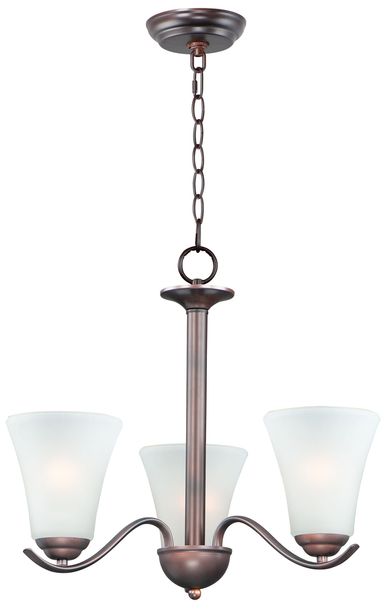 Vital 3-Light 20" Wide Oil Rubbed Bronze Chandelier