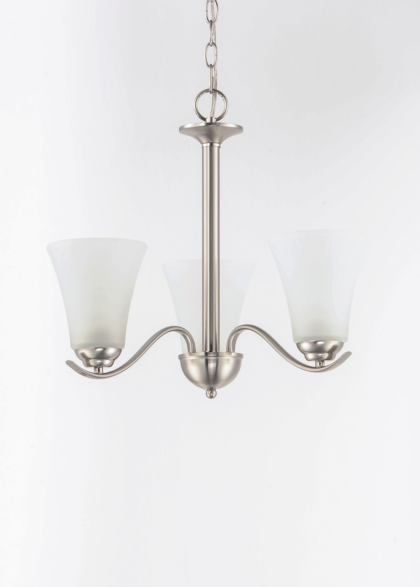 Image 2 Vital 3-Light 20" Wide Satin Nickel Chandelier more views