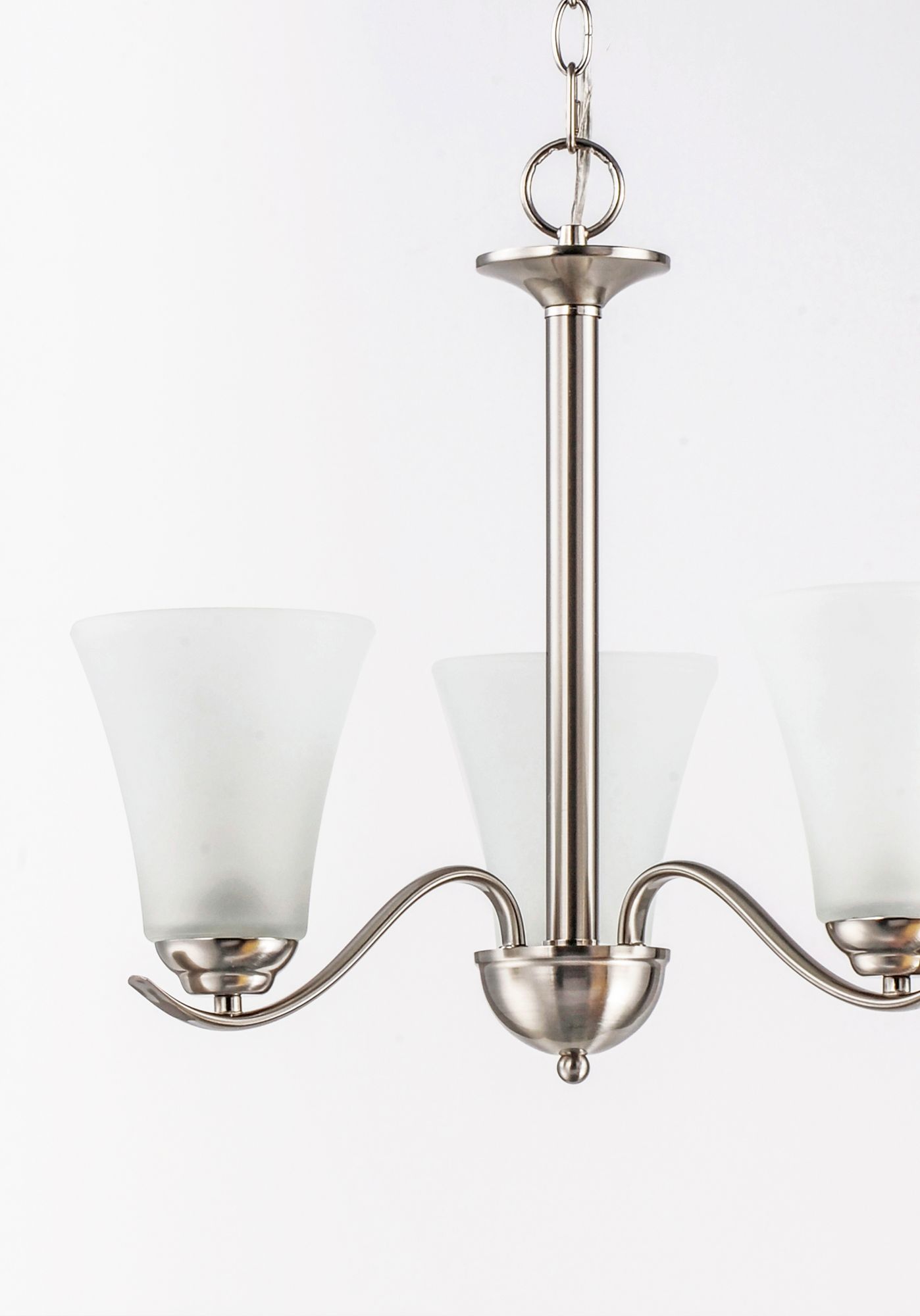 Image 3 Vital 3-Light 20" Wide Satin Nickel Chandelier more views