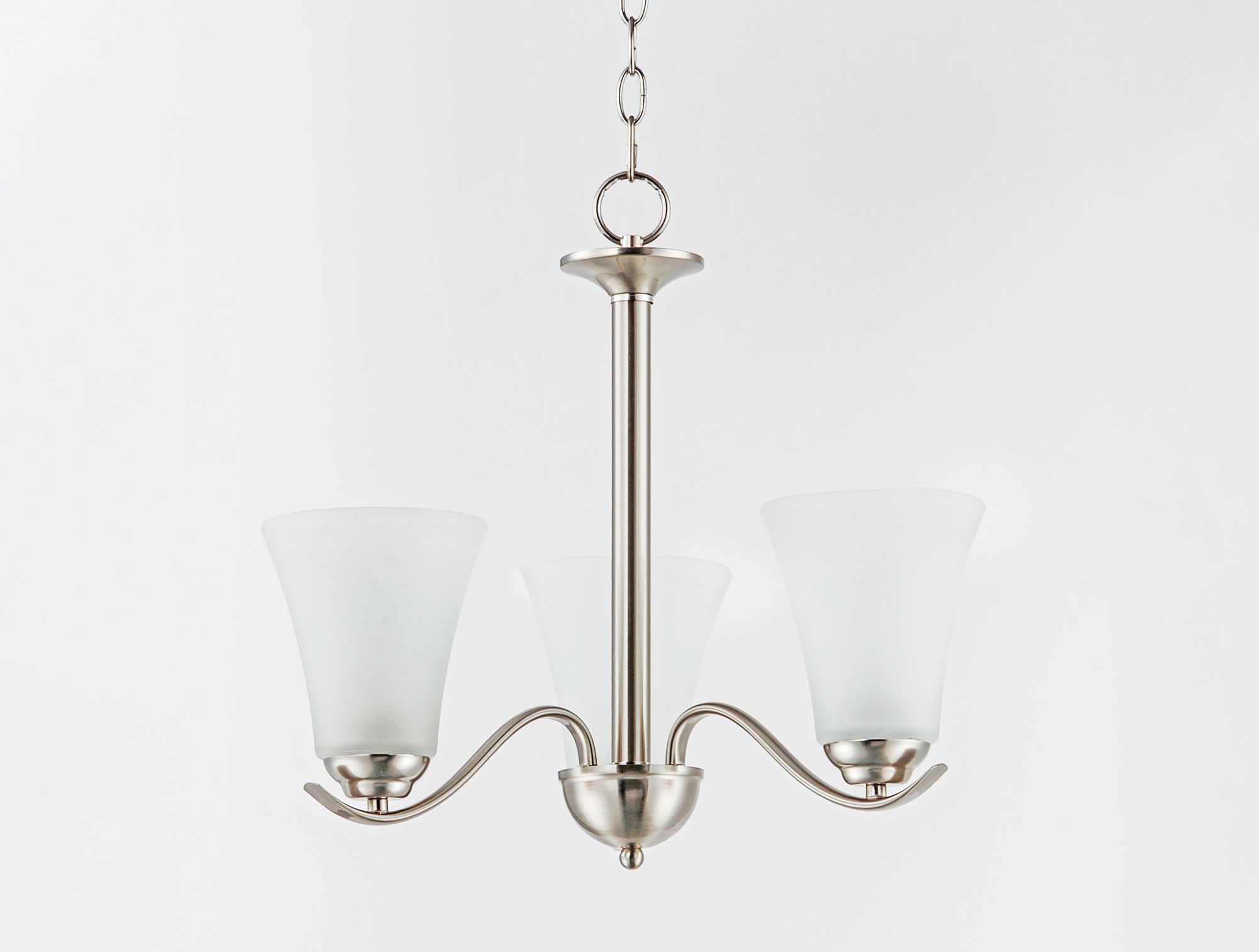 Image 4 Vital 3-Light 20" Wide Satin Nickel Chandelier more views