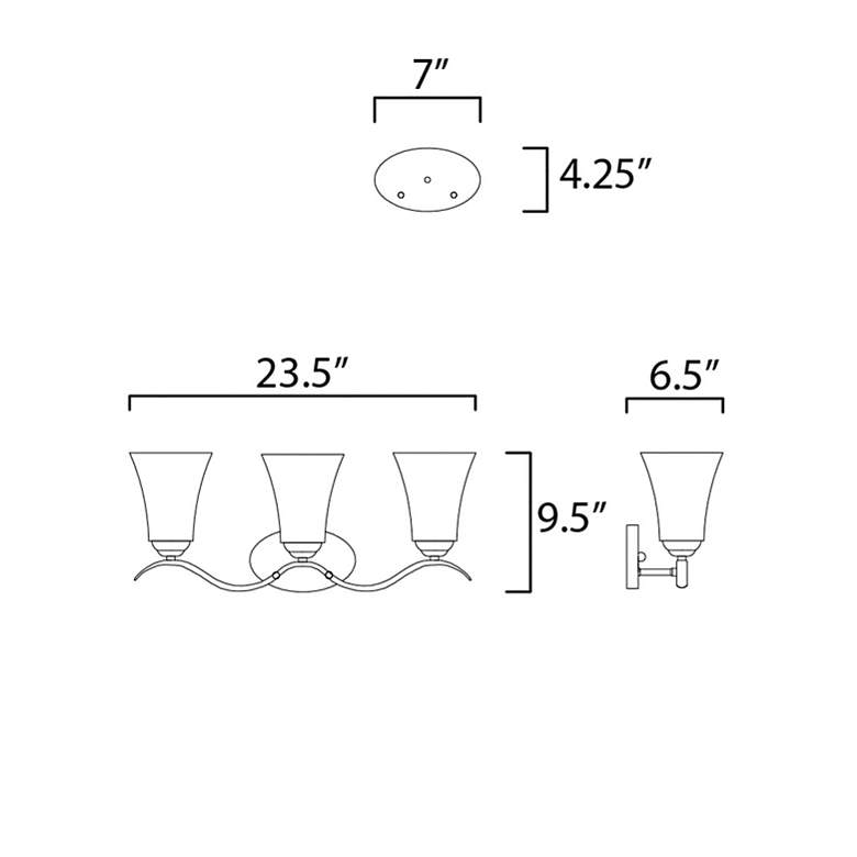 Image 5 Vital 3-Light Bath Vanity more views