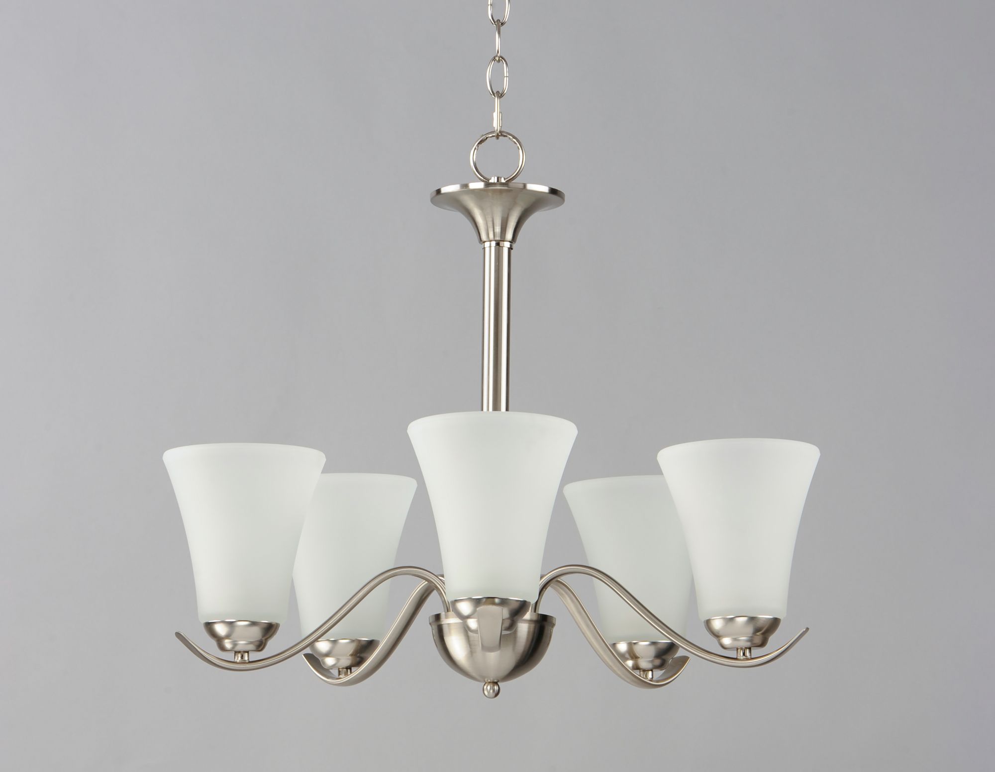 Image 2 Vital 5-Light 23" Wide Satin Nickel Chandelier more views