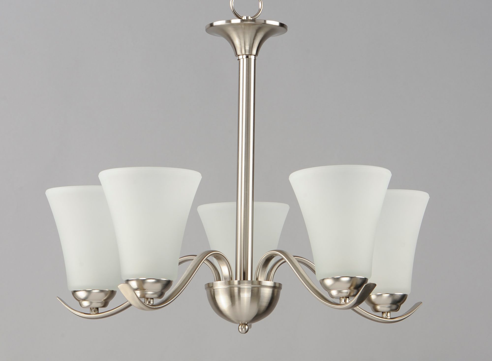 Image 4 Vital 5-Light 23" Wide Satin Nickel Chandelier more views