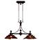 Vitalia 42" Wide Bronze Kitchen Island Light Chandelier