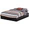 Vito Collection Pure Black Queen Mates Bed