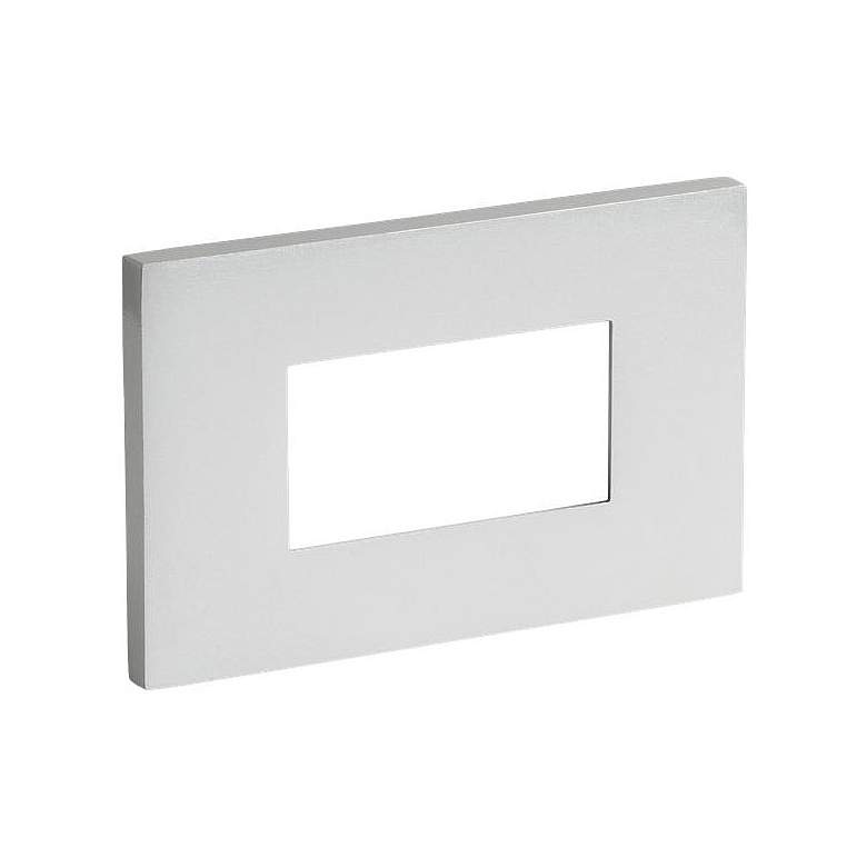 Image 1 Vitra Turtle 4 3/4"W Satin Nickel LED Landscape Step Light