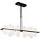 Vitre 51.9" Wide Large Black LED Linear Pendant