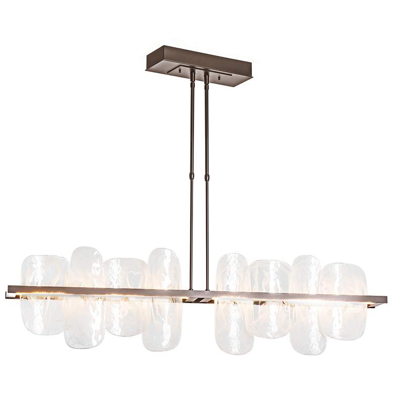 Image 1 Vitre 51.9" Wide Large Bronze LED Linear Pendant