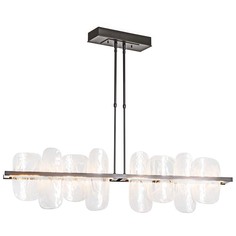 Image 1 Vitre 51.9" Wide Large Dark Smoke LED Linear Pendant