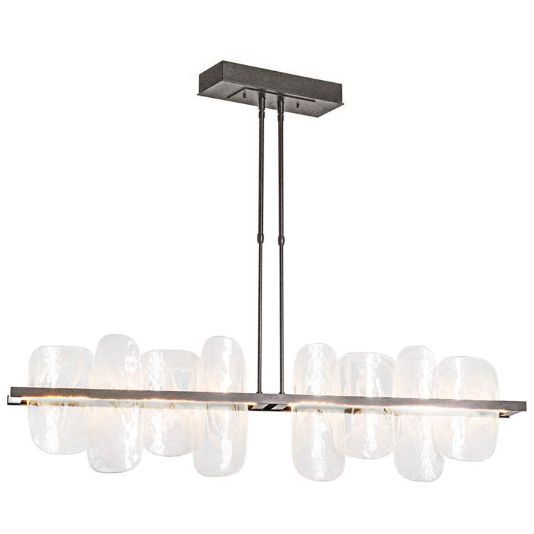 Image 1 Vitre 51.9" Wide Large Natural Iron LED Linear Pendant