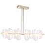 Vitre 51.9" Wide Large Soft Gold LED Linear Pendant