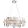 Vitre Circular LED Pendant - Platinum - White Glass - Standard Height