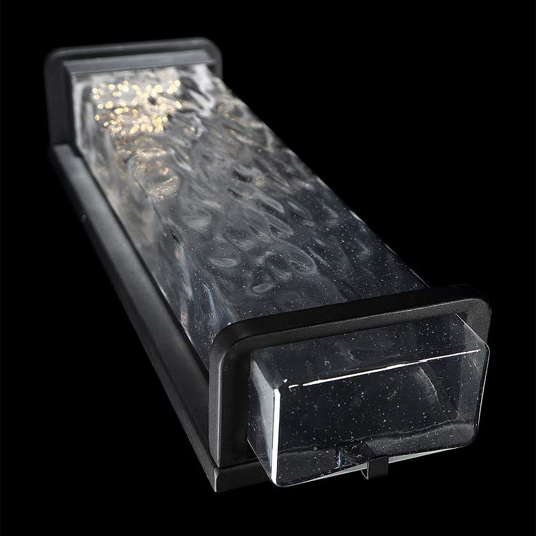 Image 4 Vitrine 21"H x 6.5"W 1-Light Outdoor Wall Light in Black more views