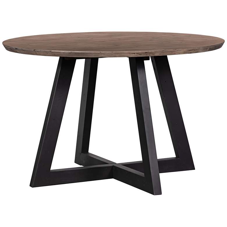 Image 1 Viva 47 1/4" Wide Round Sundried Ash Wood Dining Table