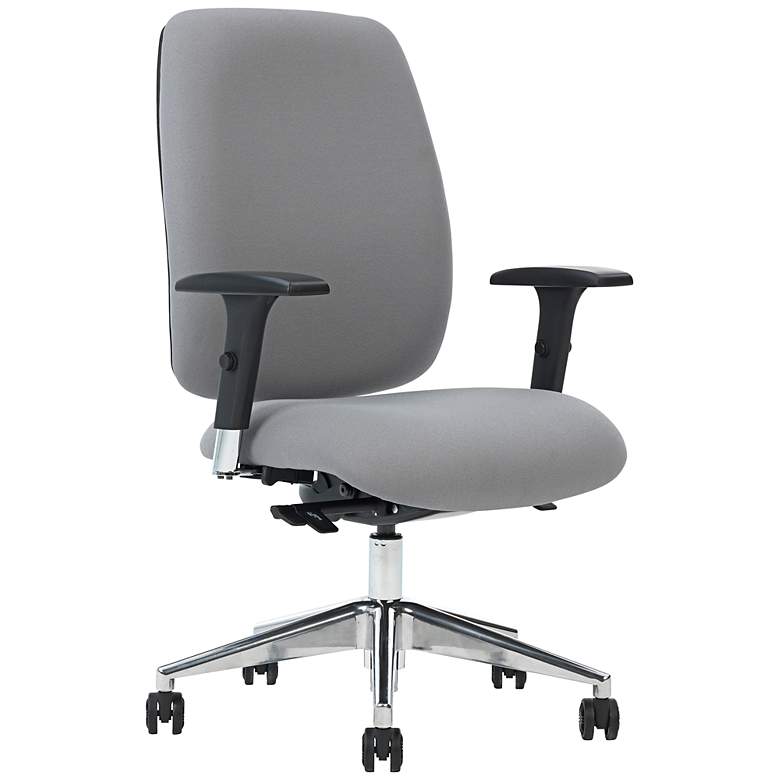 Image 1 Viva Gray Straight Arm Task Chair with Ergo Balance Control