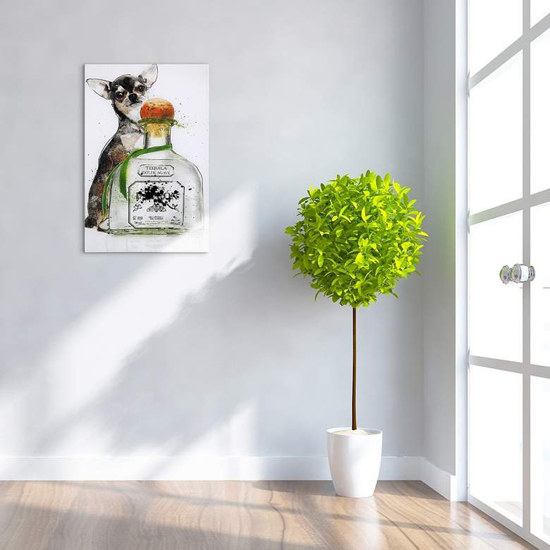 Image 1 Viva Mexico 24" High Frameless Tempered Glass Wall Art