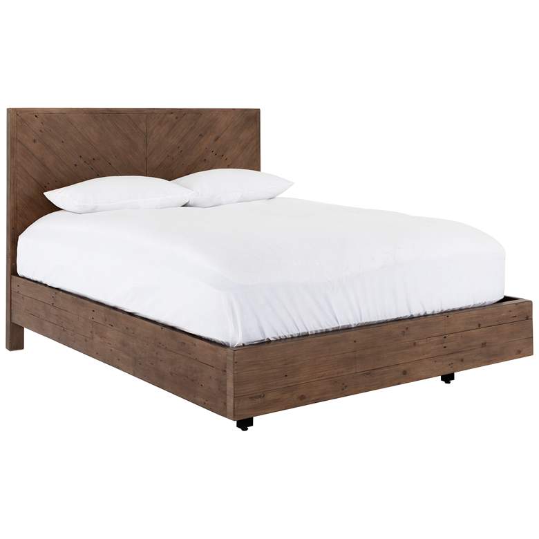 Image 1 Viva Sundried Ash Wood Queen Bed