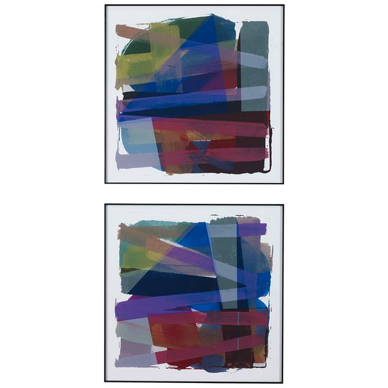 Image 1 Vivacious 29 1/2 inch Square 2-Piece Printed Framed Wall Art Set