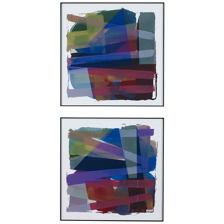 Image 2 Vivacious 29 1/2" Square 2-Piece Printed Framed Wall Art Set