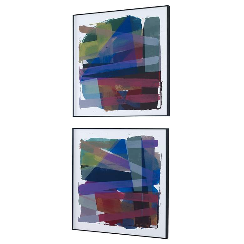 Image 4 Vivacious 29 1/2" Square 2-Piece Printed Framed Wall Art Set more views