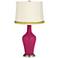 Vivacious Anya Table Lamp with Open Weave Trim