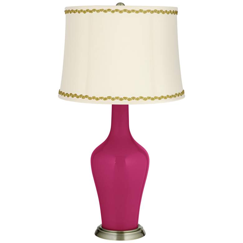 Image 1 Vivacious Anya Table Lamp with Relaxed Wave Trim