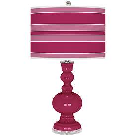 Image1 of Vivacious Bold Stripe Apothecary Table Lamp