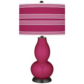 Image1 of Vivacious Bold Stripe Double Gourd Table Lamp