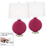 Vivacious Carrie Table Lamp Set of 2 with Dimmers
