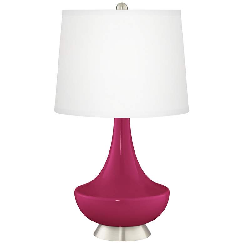 Image 2 Vivacious Gillan Glass Table Lamp with Dimmer