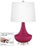 Vivacious Gillan Glass Table Lamp with Dimmer