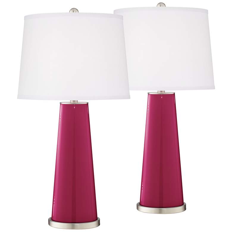 Image 2 Vivacious Leo Table Lamp Set of 2 with Dimmers