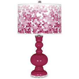 Image1 of Vivacious Mosaic Giclee Apothecary Table Lamp