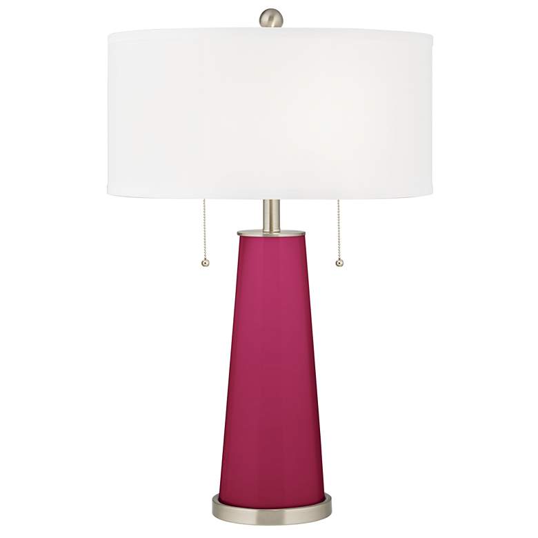 Image 2 Vivacious Peggy Glass Table Lamp With Dimmer