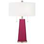 Vivacious Peggy Glass Table Lamp With Dimmer