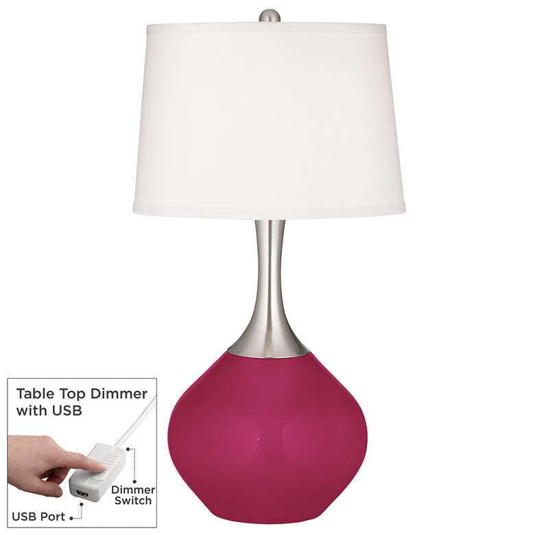 Image 1 Vivacious Spencer Table Lamp with Dimmer