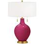 Vivacious Toby Brass Accents Table Lamp