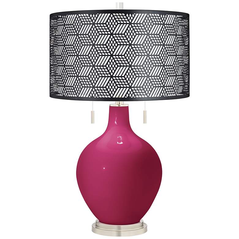 Image 1 Vivacious Toby Table Lamp With Black Metal Shade