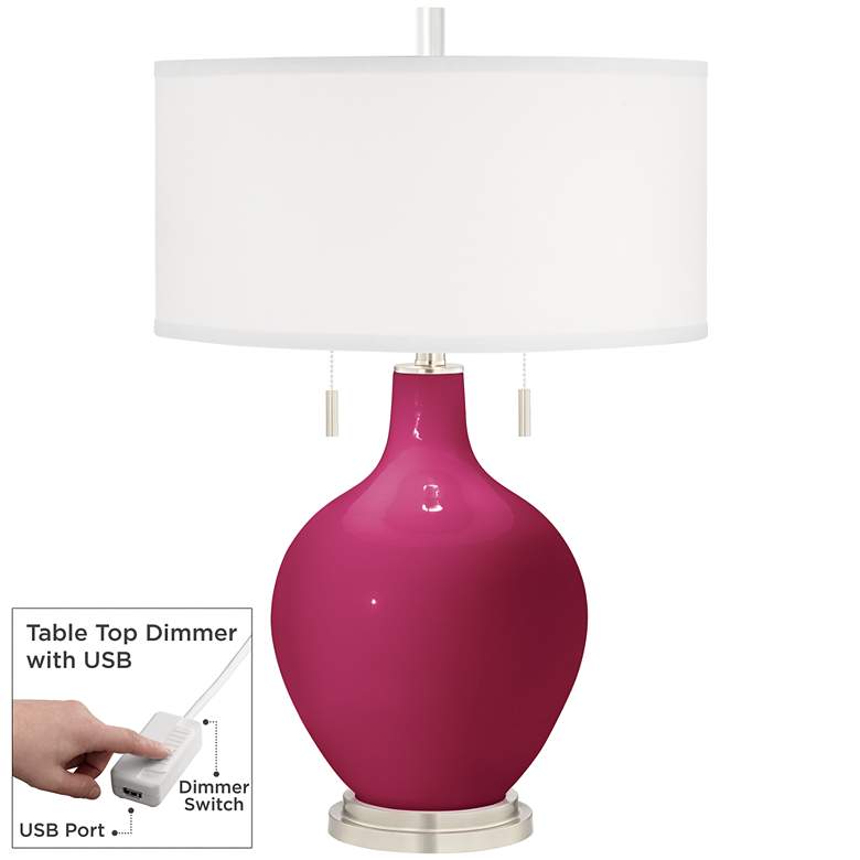 Image 1 Vivacious Toby Table Lamp with Dimmer