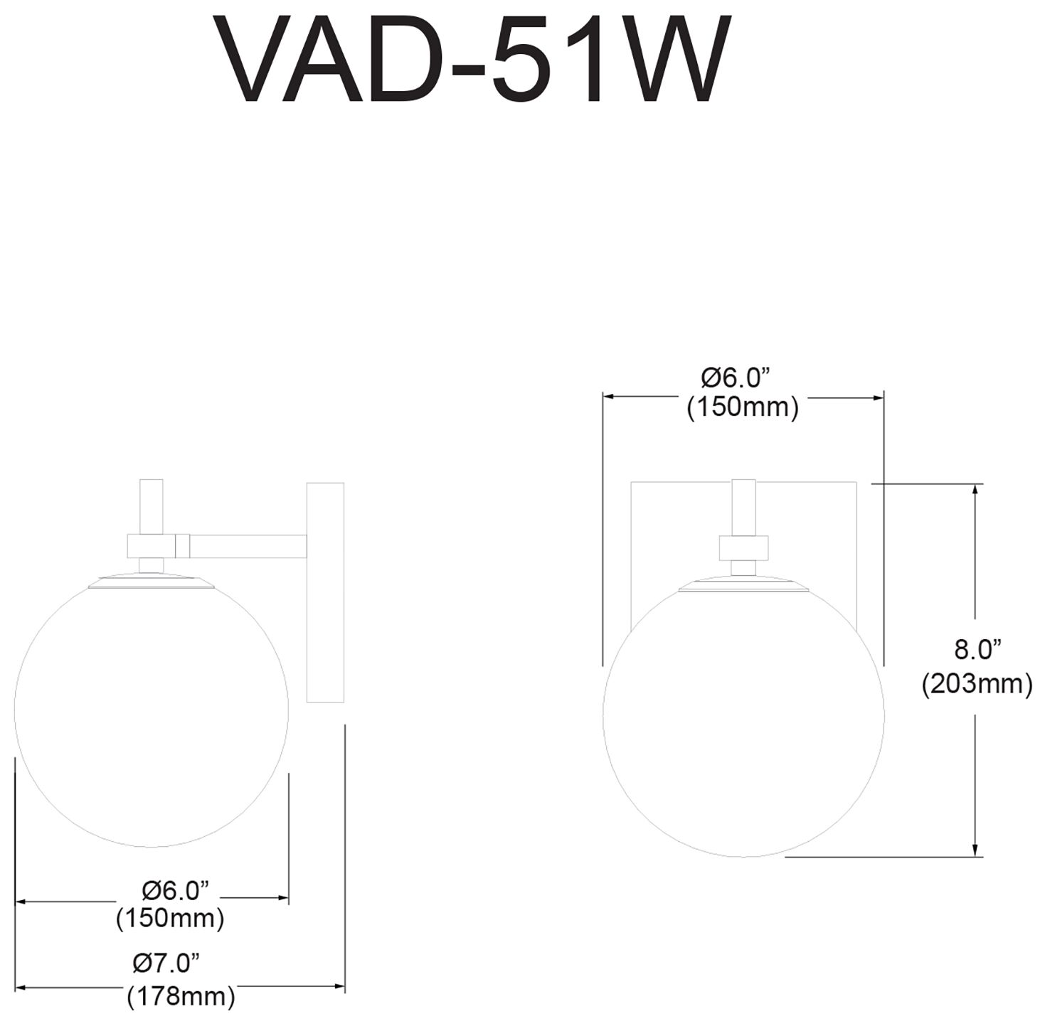 Image 5 Vivaldi 8" High Matte Black Wall Sconce more views