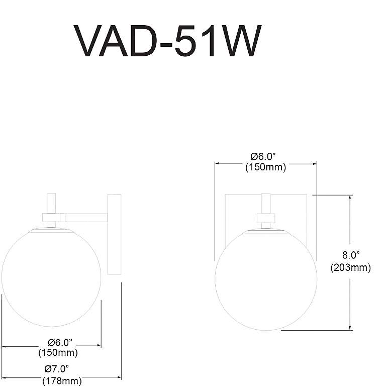 Image 3 Vivaldi 8" High Matte Black And Aged Brass Wall Sconce more views